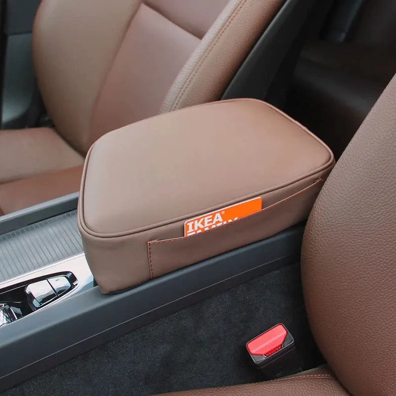 Armrest Box Protective Pad for Car – Interior Height Pad and Decoration - Delicate Leather