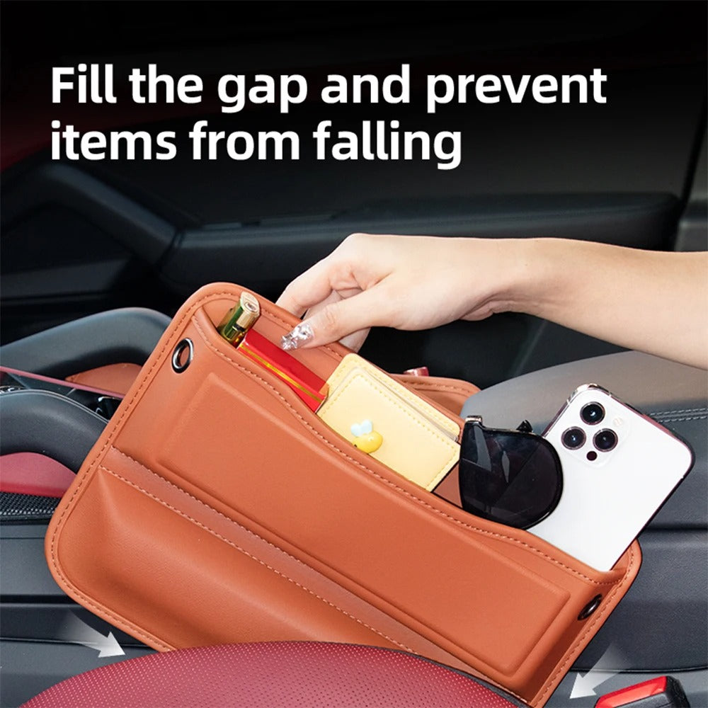 Universal Car Seat Gap Storage Box – Multifunctional Seat Gap Pocket Organizer