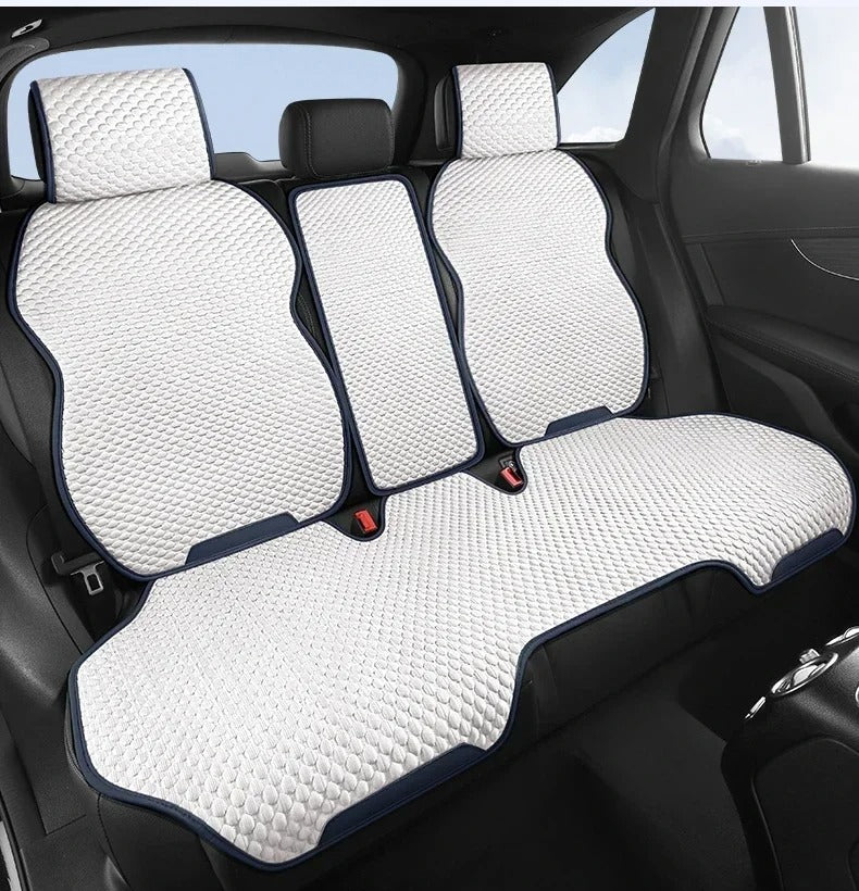 Universal Ice Silk Car Seat Cover - Breathable, Four-Season Protection for Cars - Delicate Leather