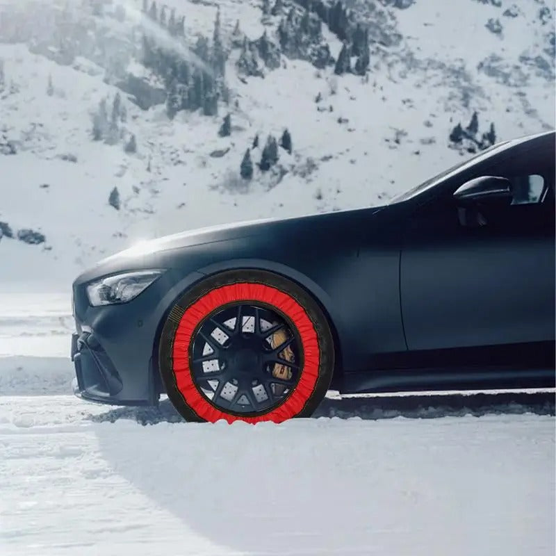 Snow Socks for Cars – High-Strength Anti-Skid Traction Device for SUVs & Sedans