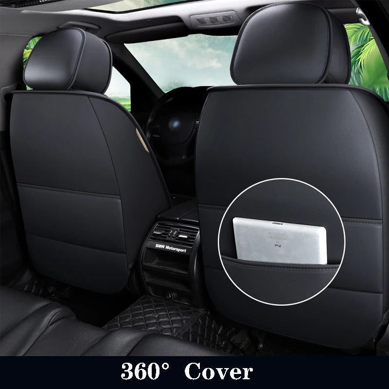 Universal Car Seat Cover for Toyota Models - Waterproof Artificial Leather for All Seasons - Delicate Leather