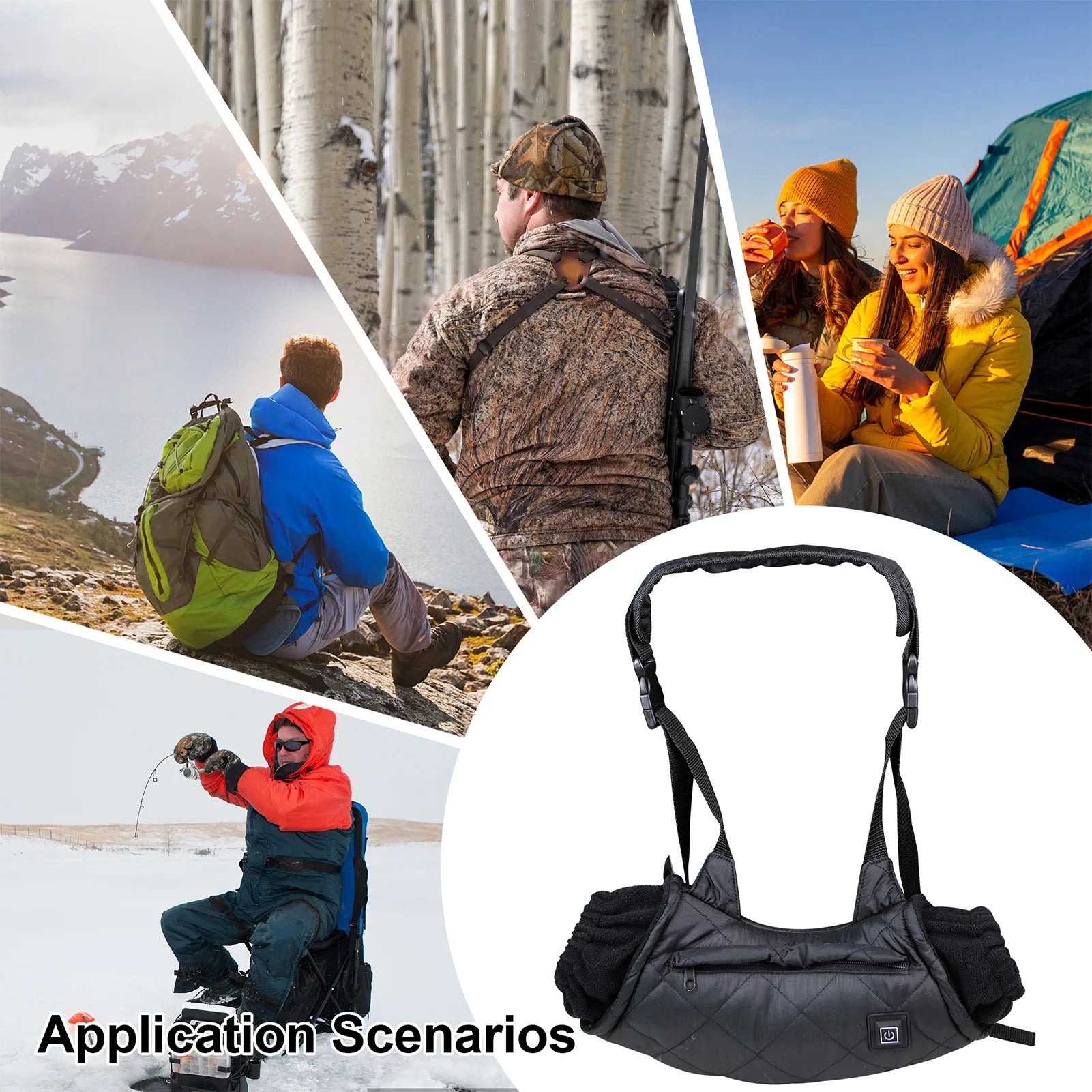 Heated Hand Pouch - Soft Fleece Lining with USB Connector and 3 Temperature Settings