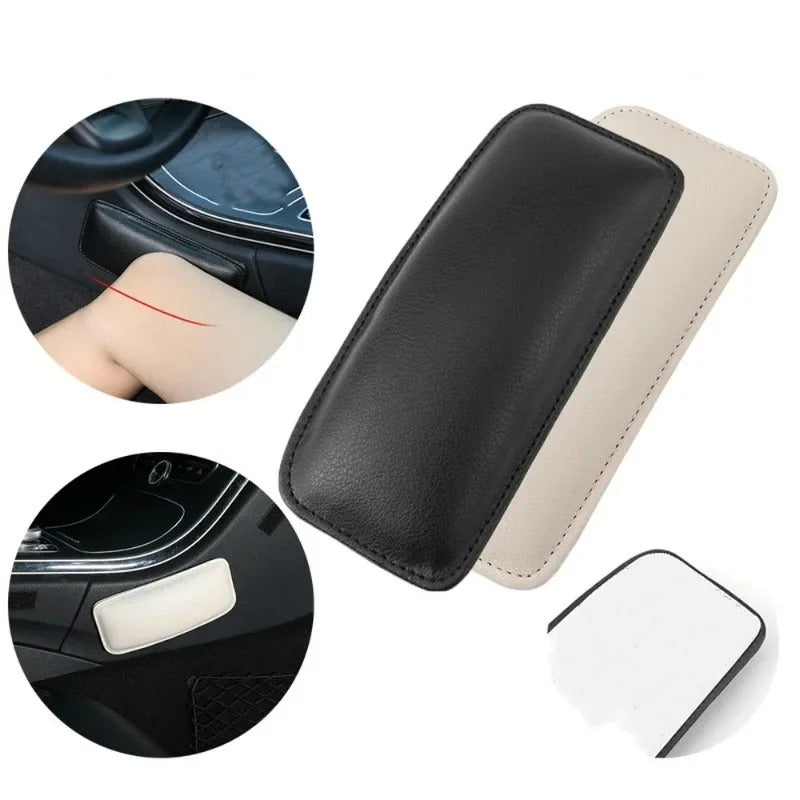 Universal Leather Knee Pad – Memory Foam Cushion for Car Interior Thigh Support - Delicate Leather