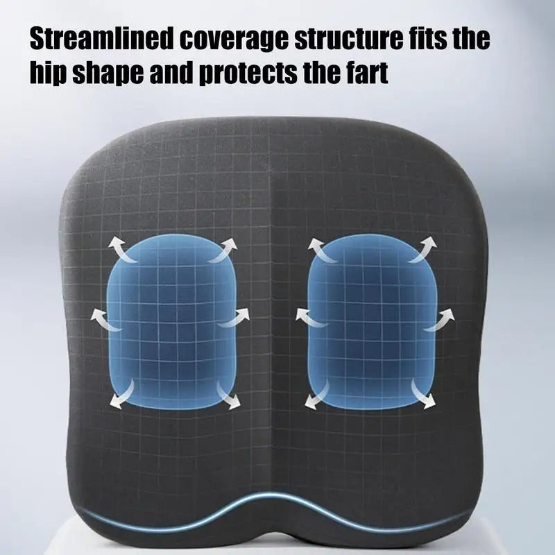 Portable Car Booster Cushion – Memory Foam Heightening Seat for Driving Comfort