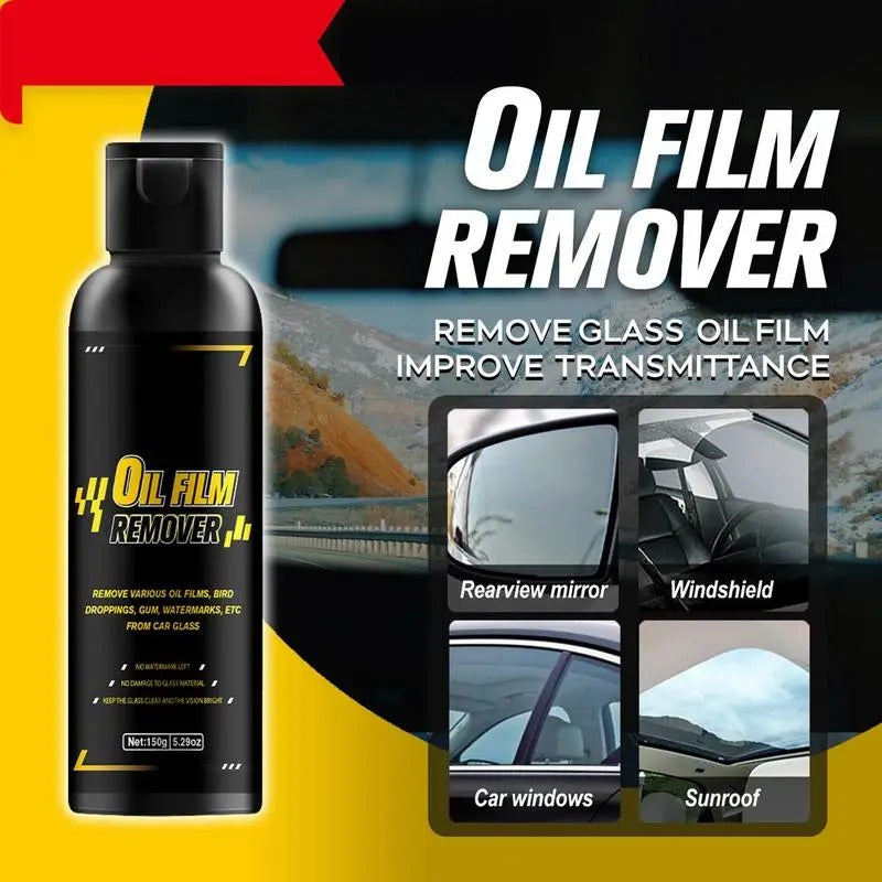 Glass Oil Film Remover Spray – 150g Windshield Restoration for Cars, SUVs, & Trucks