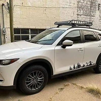 4Pcs Roof Side Rail Crossbars - Fits Mazda CX-5 (2017-2021) Durable Aluminum Cross Bars