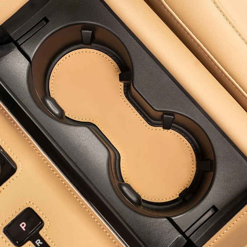 Leather Central Control Panel Stickers & Cup Mat – For SERES AITO M7 2024 - Delicate Leather