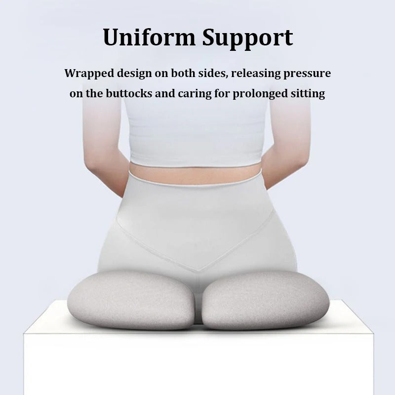 Multifunctional Orthopedic Seat Cushion – Ergonomic Support for Office, Pregnancy, and Hip Pain Relief - Delicate Leather