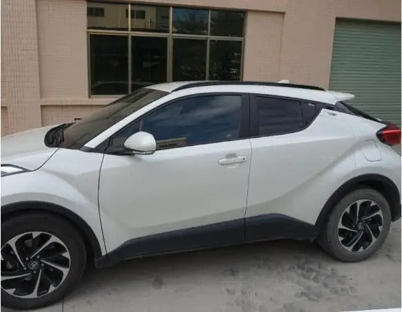 Roof Rack Cross Bars for Toyota CHR (2018-2022) - Gloss Aluminum Alloy Luggage Carrier - Delicate Leather