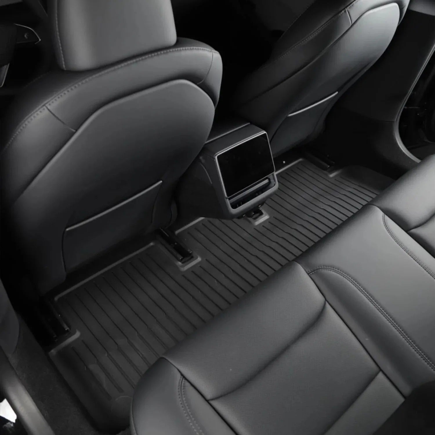 TPE Floor Mats for New Tesla Model 3 Highland 2024 - Waterproof Luggage Mat, Wear-Resistant Foot Pads, Trunk Mats Accessories - Delicate Leather