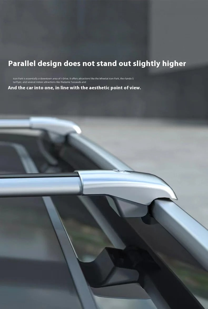 Universal SUV Aluminum Alloy Roof Rack Crossbars - Travel Luggage Carrier Crossbars