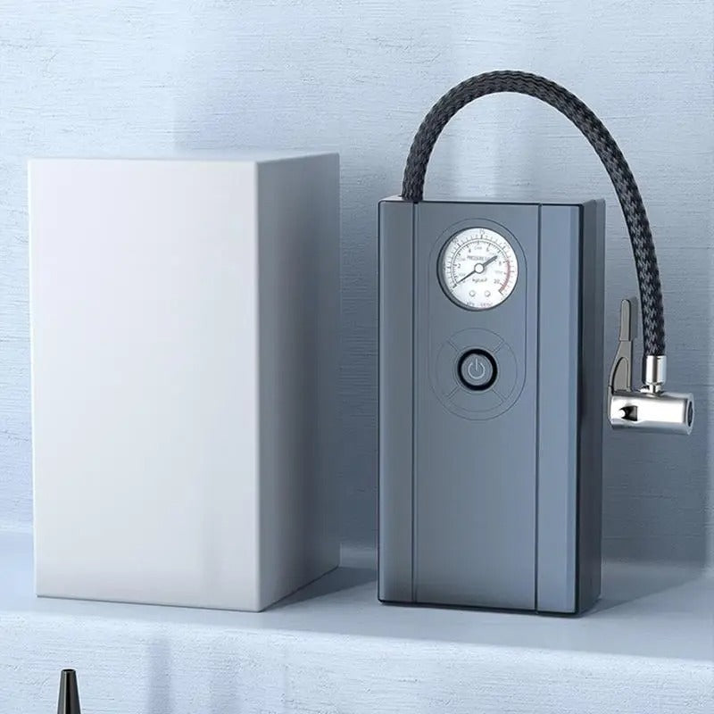 12V Mini Car Tire Pump – Portable Air Compressor for Cars & Bicycles