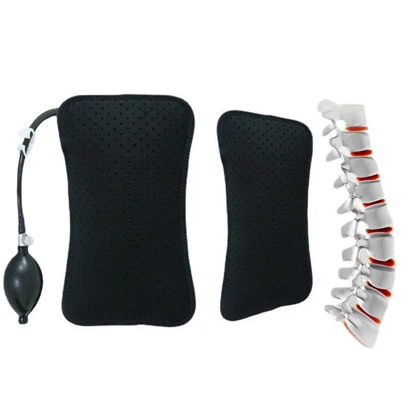 Inflatable Lumbar Support Cushion – Portable Orthopedic Massage Pillow for Back & Posture Correction