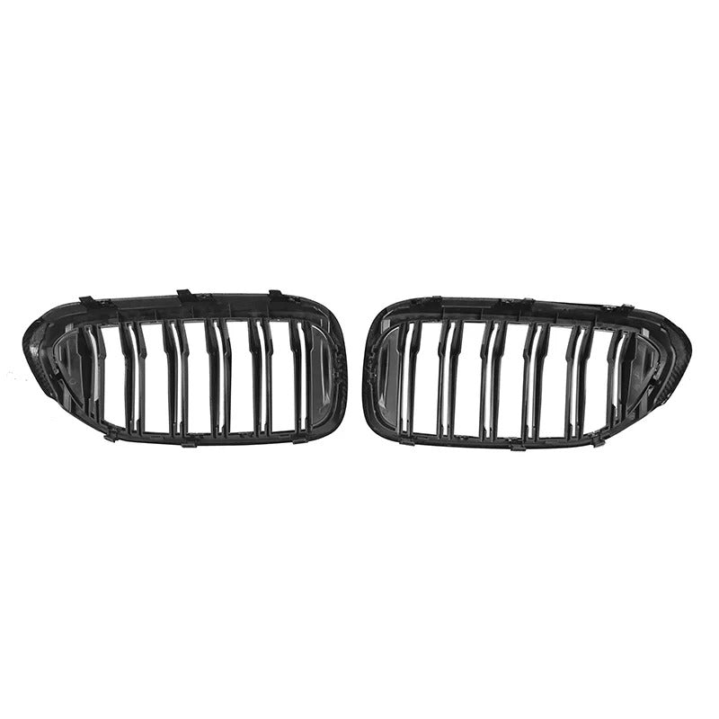 Real Carbon Fiber 2-Slat Front Kidney Grille for BMW 5 Series G30/G31 & F90 M5 (2017-2019 Pre-LCI) - Delicate Leather