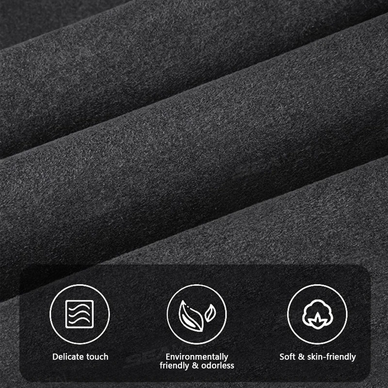 Suede Car Glasses Holder for Sun Visor – Magnetic Sunglasses Storage Case with Double Clip | Eyewear Organizer Box - Delicate Leather