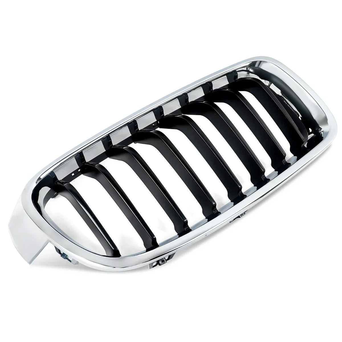 Right Side Front Kidney Grille – Chrome & Black Replacement for BMW 3 Series F30/F31/F35 (2012-2018) - Delicate Leather