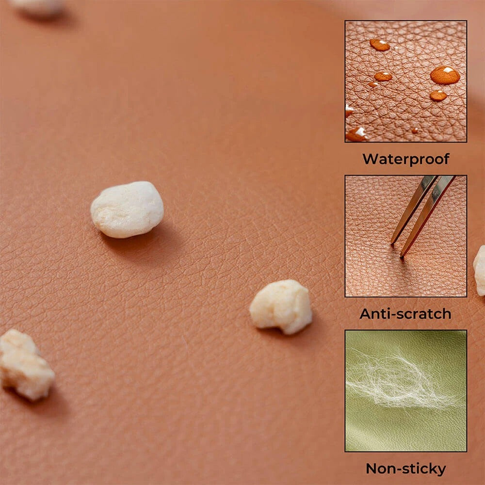 Luxury Faux Leather Pet Car Seat - Booster Bed for Dogs & Cats - Delicate Leather