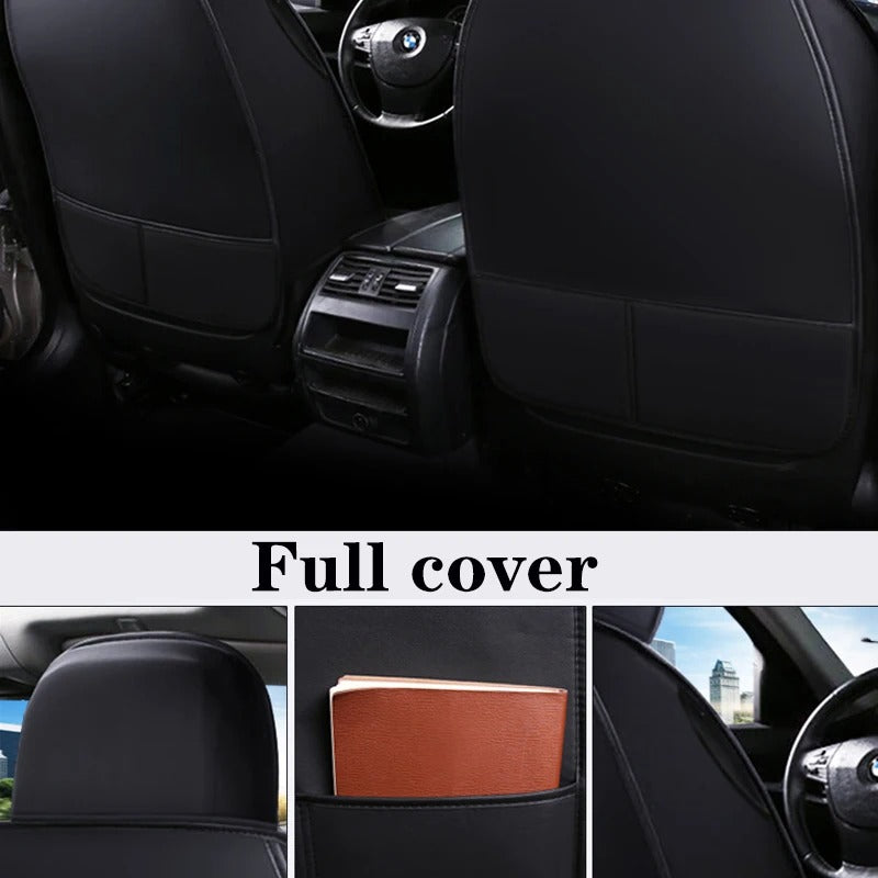 Universal Leather Car Seat Cover for Car - Black, Blue, Red - Delicate Leather