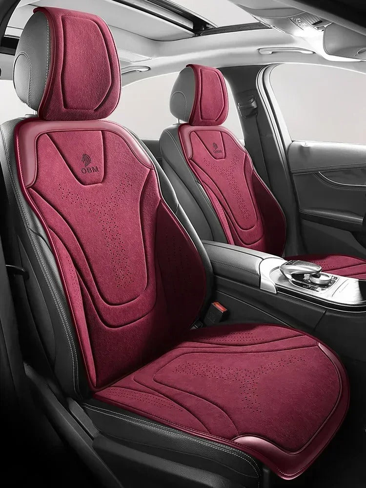 Universal Breathable Car Seat Cover – Four-Season Anti-Slip Protection for Sedans, SUVs, and MPVs - Delicate Leather
