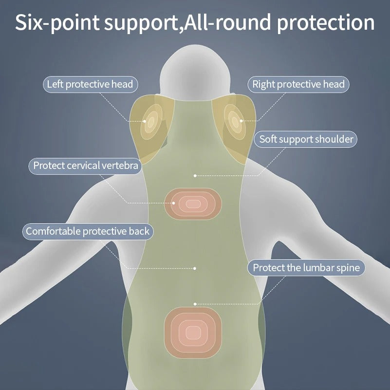 Car Headrest & Lumbar Cushion – Integrated Waist Support for All-Season Comfort - Delicate Leather