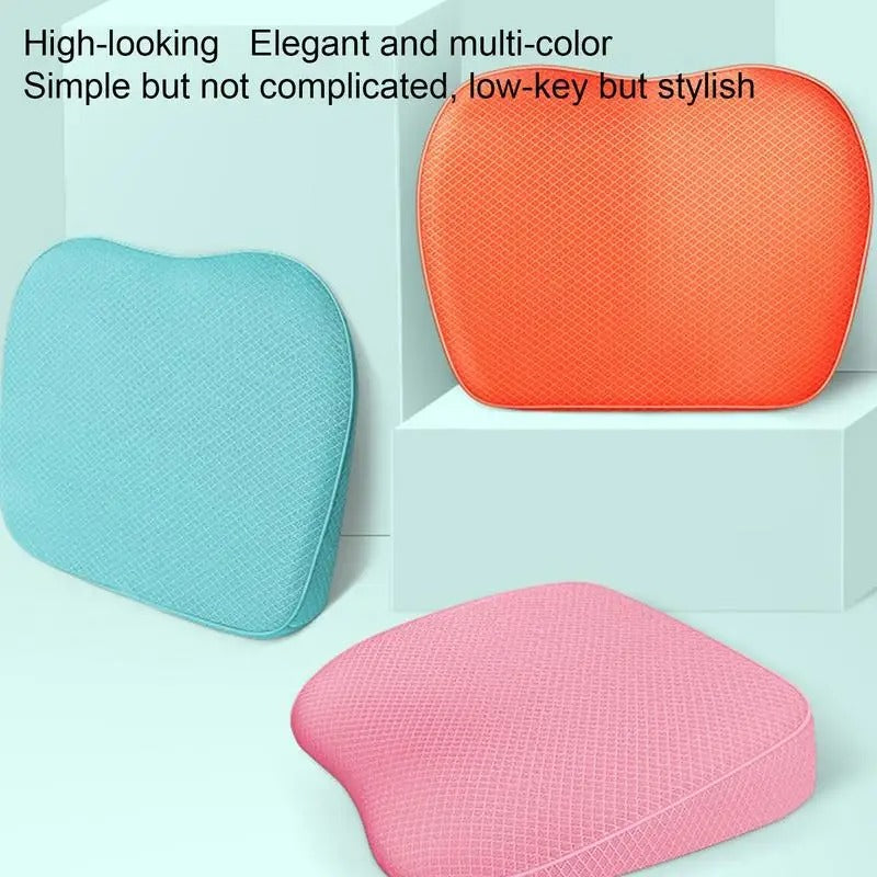 Portable Car Booster Seat Cushion – Heightening Mat with Lumbar Support for Improved Visibility and Fatigue Relief