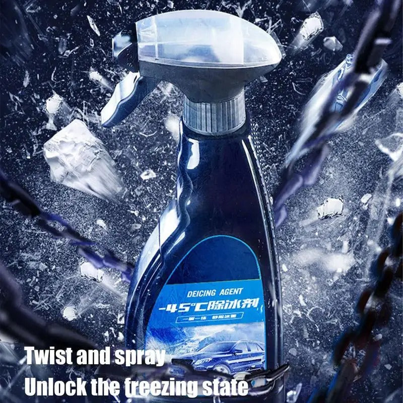 Car Deicer Spray 500ml – Fast-Acting Ice & Snow Melting Spray for Auto Windshields and Windows - Delicate Leather