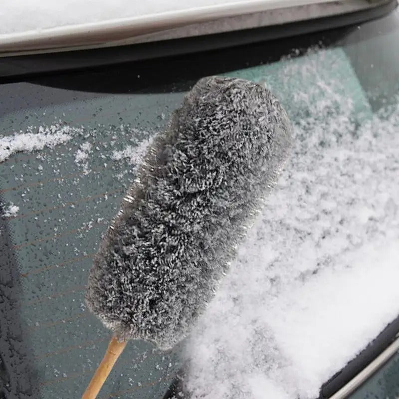 Long Handle Fiber Duster – Bendable Car Dust Cleaner & Washable Household Cleaning Tool - Delicate Leather