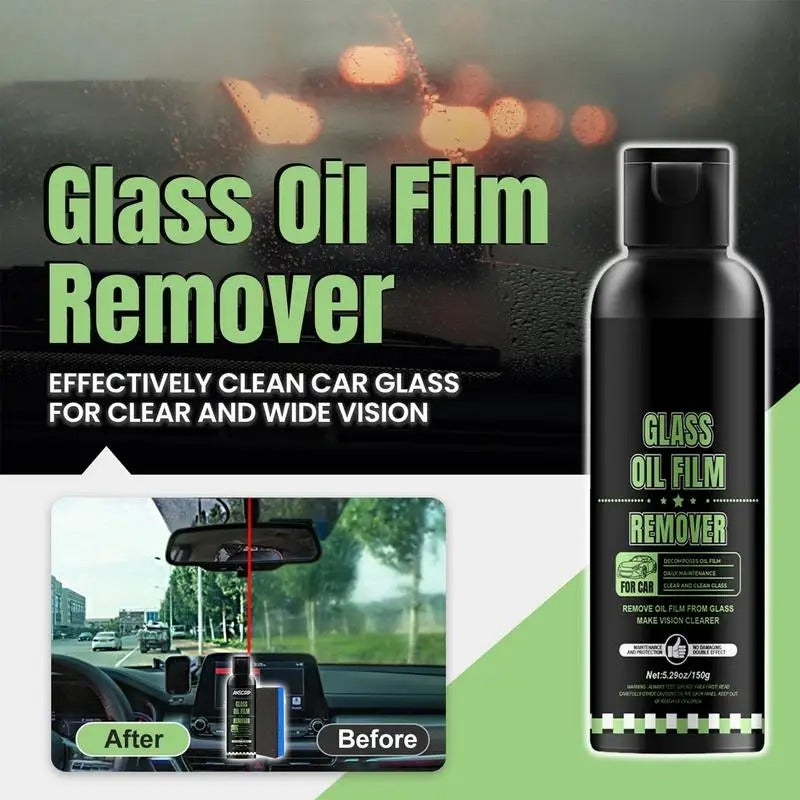 Glass Oil Film Remover – High-Efficiency Auto Glass Cleaner for Windshields & Windows