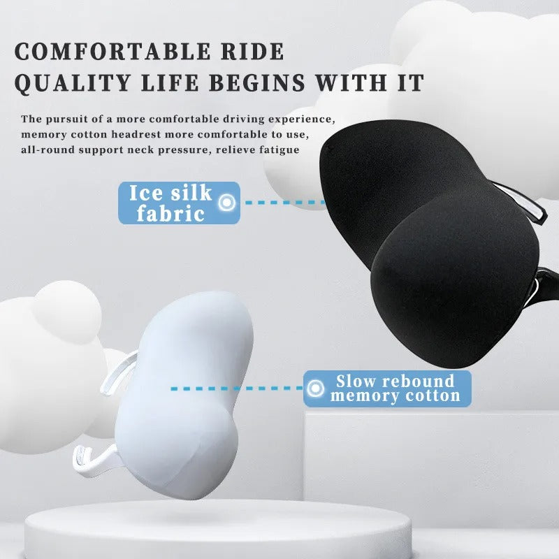 Neck Pillow Headrest for Tesla Model 3 and Model Y 2024 – Premium Seat Support Accessory - Delicate Leather