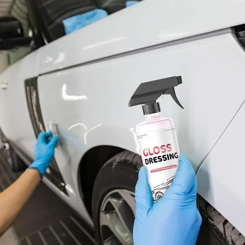 Car Interior Cleaning Spray – 4oz Ceramic Coating for Trim and Tire Restoration - Delicate Leather