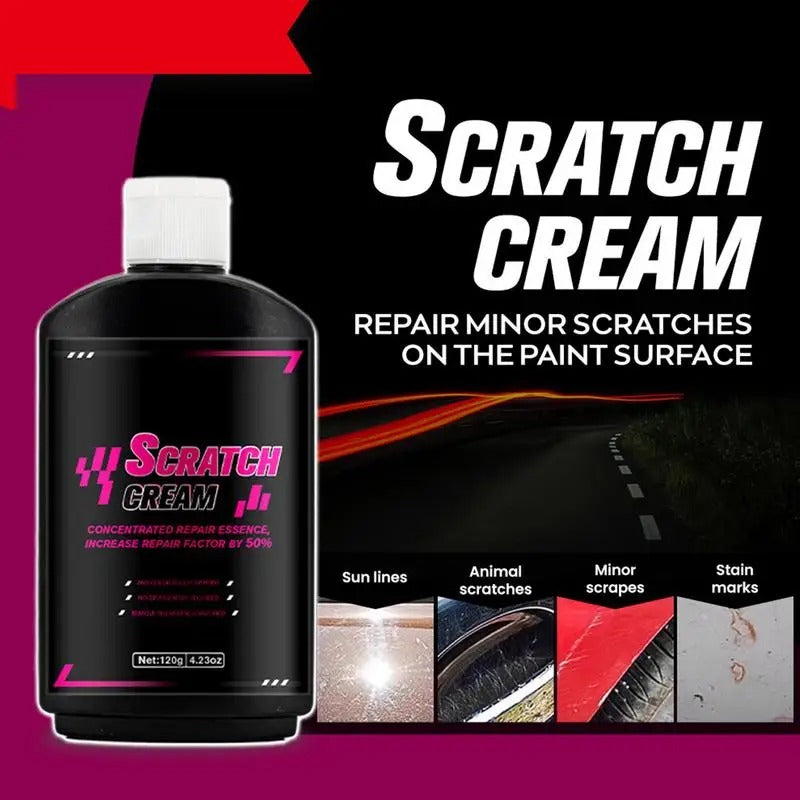 Car Scratch Repair Wax – 120g Polishing Kit for Deep Scratch Removal & Long-Lasting Shine - Delicate Leather