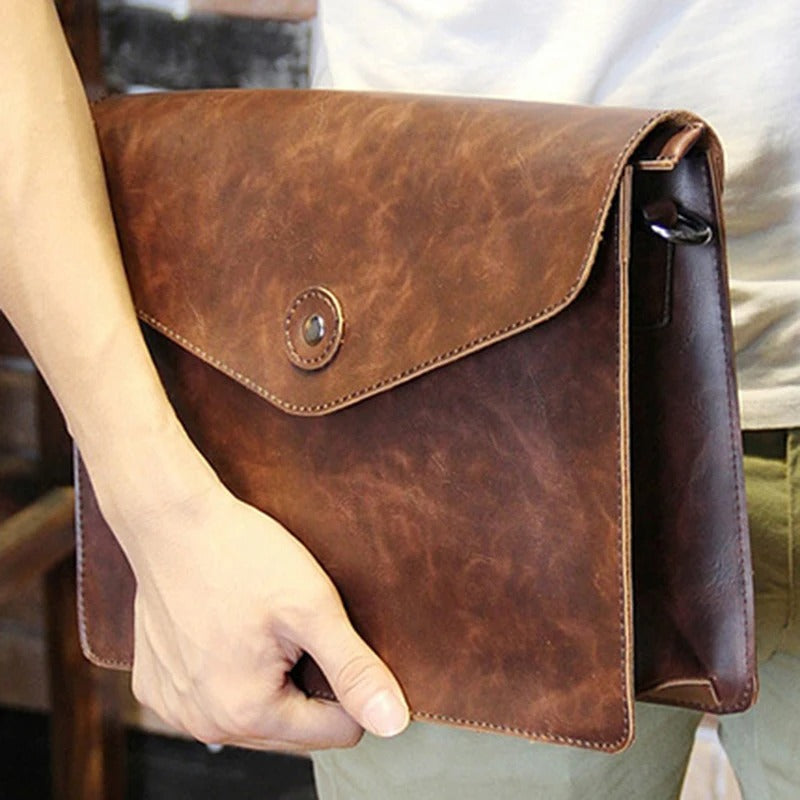 DIY Leather Craft Paper Template – Messenger Bag Sewing Pattern (30x22x7cm) - Delicate Leather