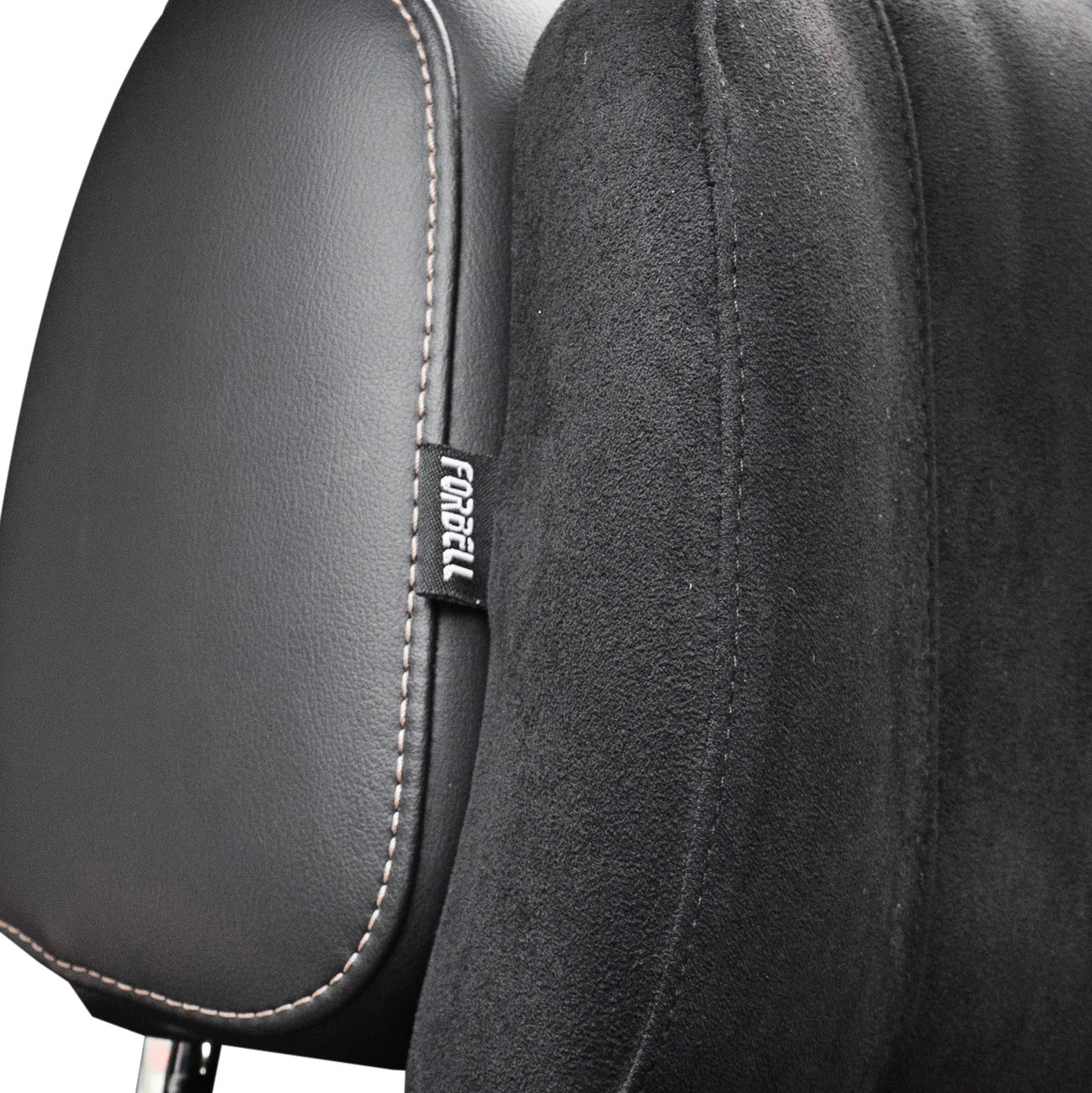 Car Headrest Pillow – Suede Fabric Memory Foam Neck Support for Comfort