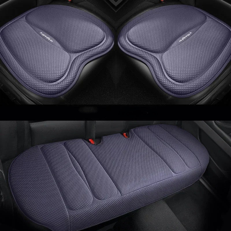 Universal Non-Slip Car Seat Cushion – Convex Cooling Design for Heat Dissipation | Summer Sweatproof Chair Pad - Delicate Leather