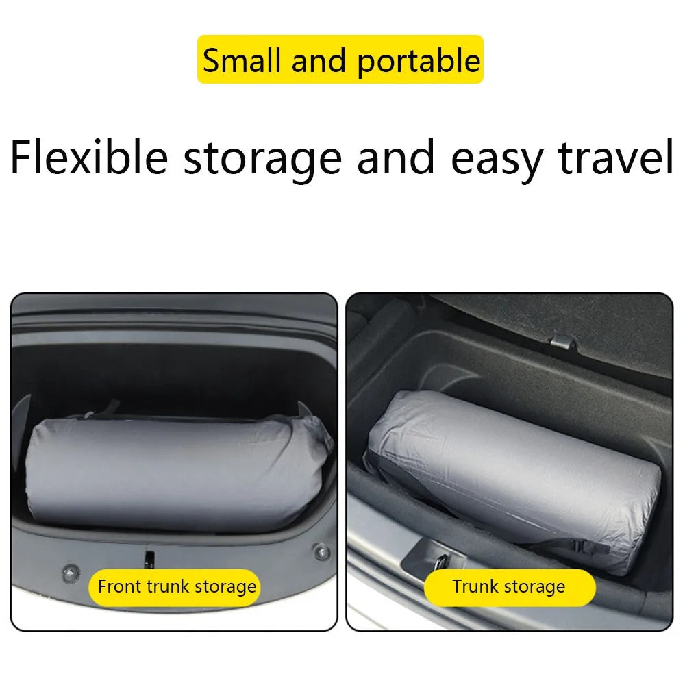 Car Air Mattress for Tesla Model Y / Model 3 – Self-Inflating Camping & Travel Bed - Delicate Leather