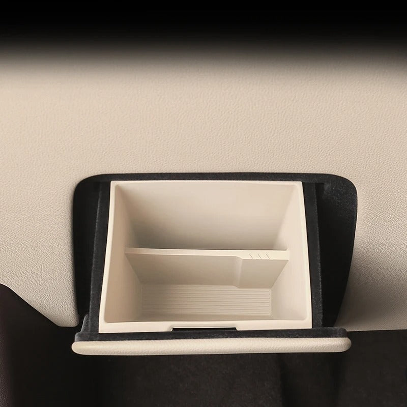 Driver's Cab Lower Left Storage Box – Layered Central Control Organizer for SERES 7 & HUAWEI AITO M7 - Delicate Leather