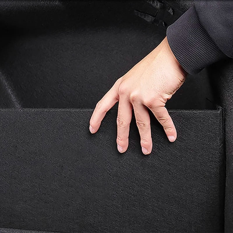 Rear Spare Compartment Partition – Trunk Storage Box for M5 2024-2025 - Delicate Leather