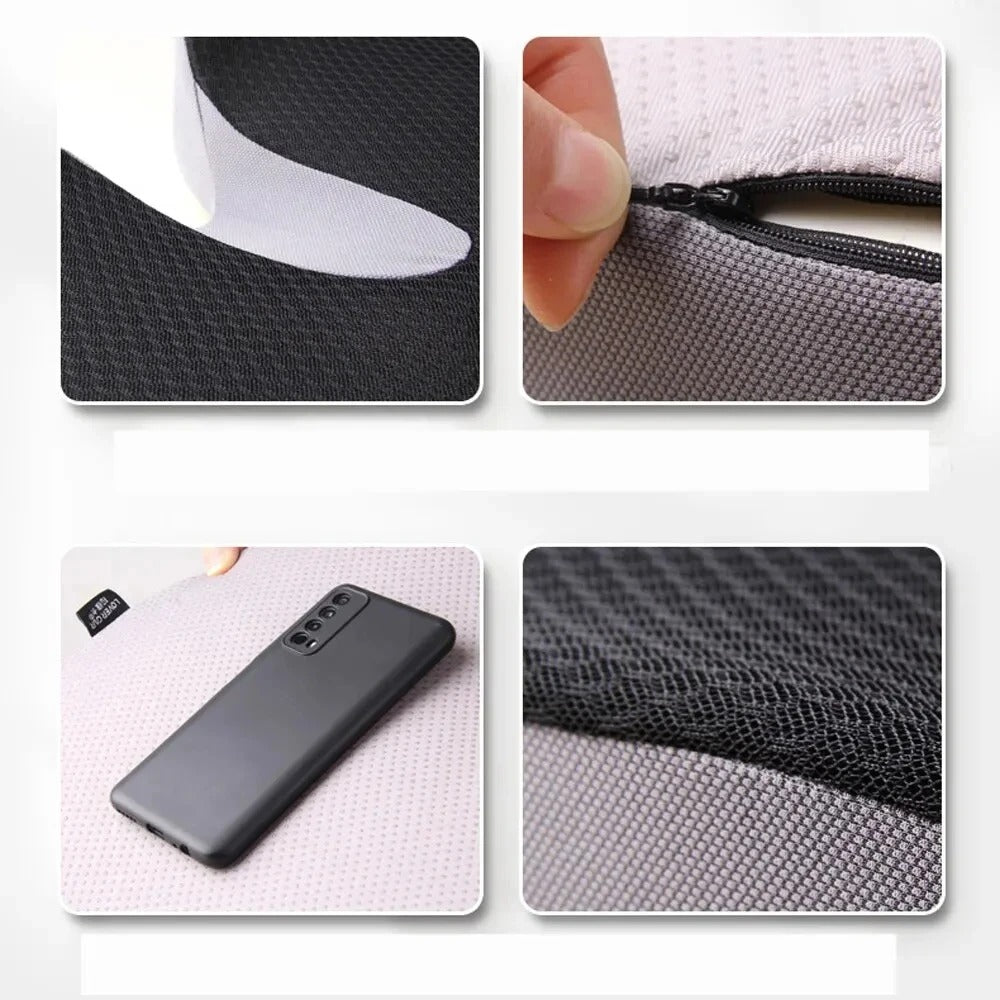 Orthopedic Memory Foam Non-Slip Cushion – Prostate Support for Tailbone, Sciatica, and Back Pain Relief - Delicate Leather