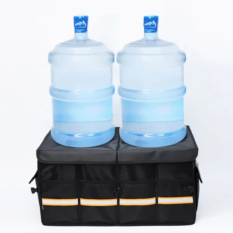 Foldable Car Trunk Storage Box – 46L/66L Multipurpose Organizer for Cars and SUVs - Delicate Leather