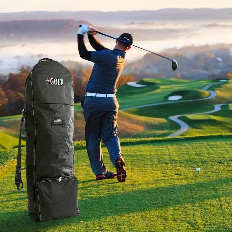 Golf Travel Bag with Wheels – Heavy-Duty Golf Club Cover for Secure Transport
