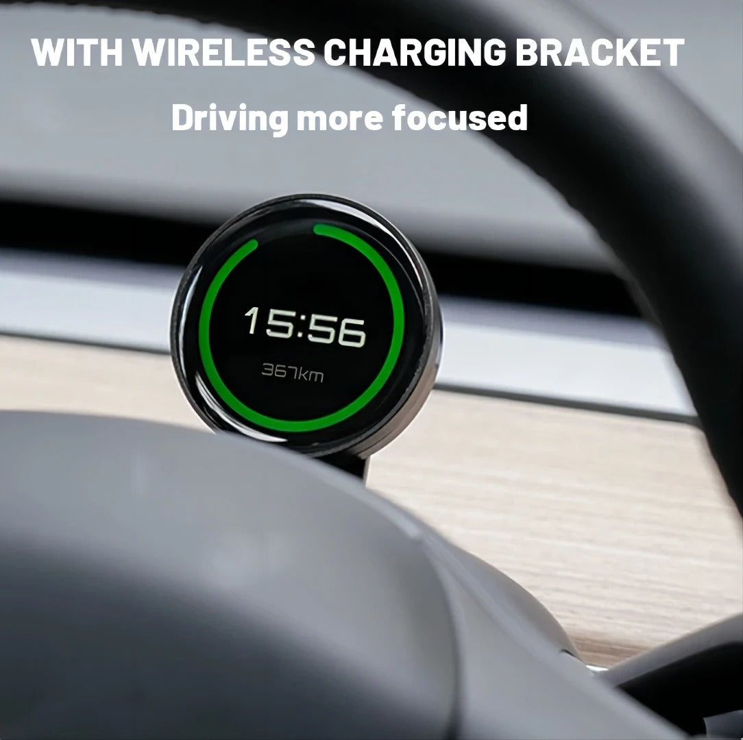 Wireless Magnetic Charging Car Codemeter for Tesla Model 3/Y