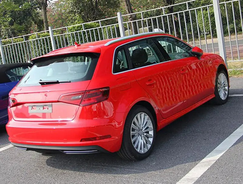 Decorative Roof Rack Rails for Audi A3 8V Hatchback Sportback (2012-2019) - Aluminum Alloy Luggage Carrier Bars - Delicate Leather