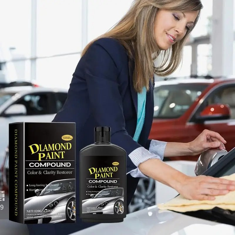 Car Paint Polishing Wax 120g - Scratch Removal & Long-Lasting Protective Coating - Delicate Leather