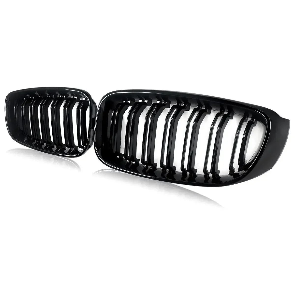 Gloss Black Twin Slat Kidney Grille Pair for BMW 3-Series GT F34 (2012-2018)