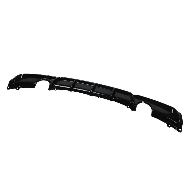 MagicKit Gloss Black Rear Bumper Diffuser for BMW F30 M-Sport (2012-2018) – Dual Exhaust Style - Delicate Leather