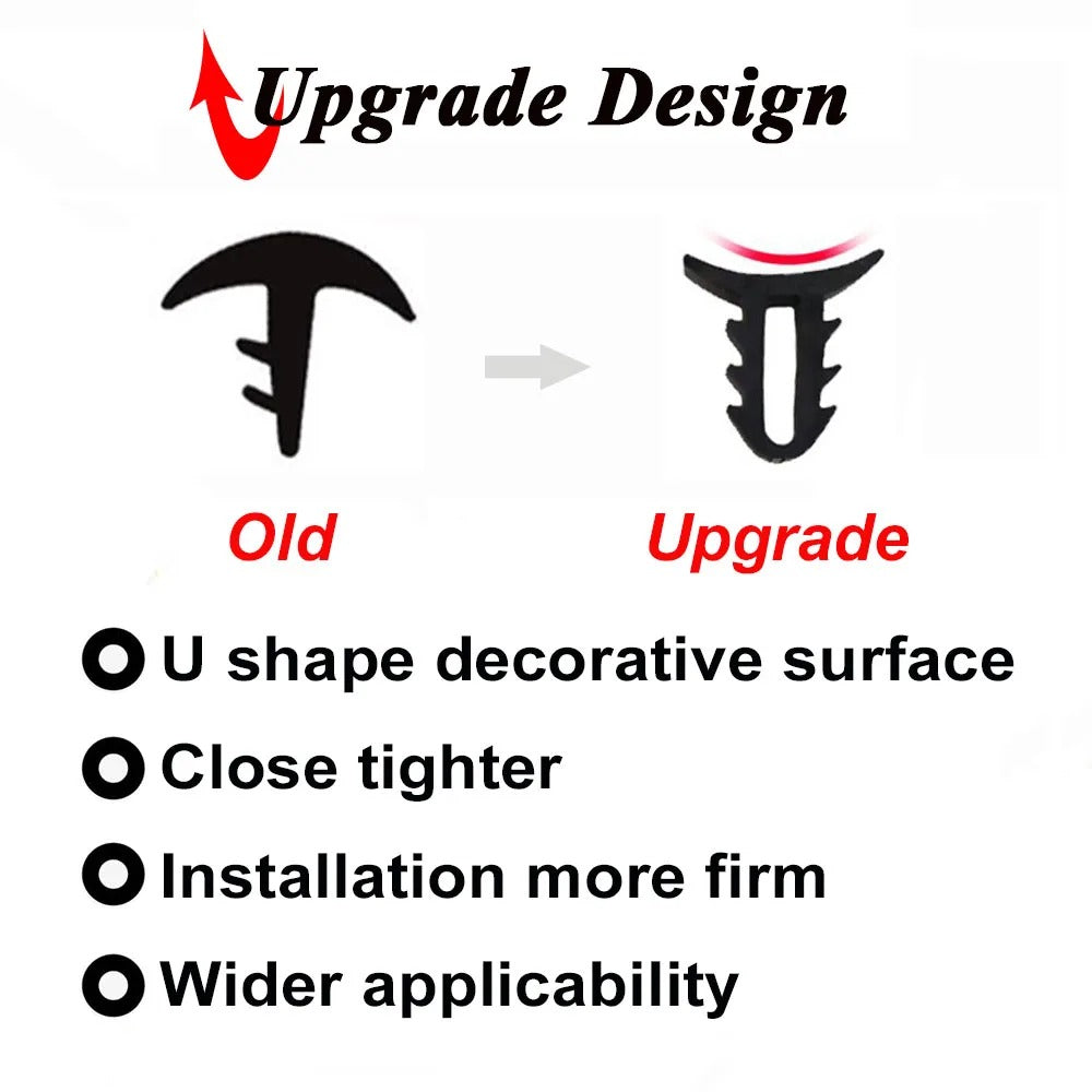 Universal Car Dashboard Sealing Strip - Dustproof, Soundproof Styling Sticker for Interior Seal - Delicate Leather