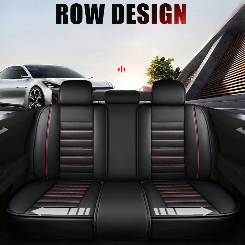 Full Set Leather Car Seat Covers - Universal Fit for Car - Delicate Leather