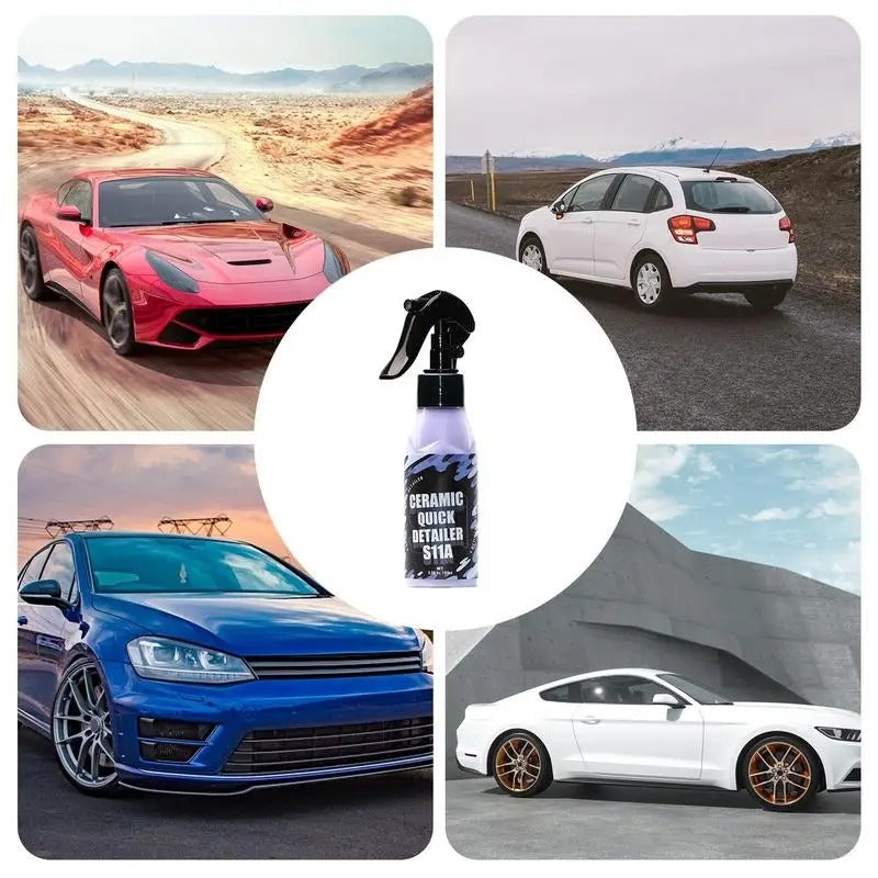 Ceramic Car Coating Spray – Scratch & Water Spot Protection for Car Detailing - Delicate Leather