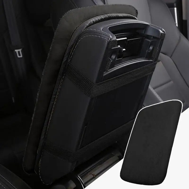 Soft Plush Car Armrest Cushion – Anti-Slip Mat & Center Box Cover for Comfort and Style