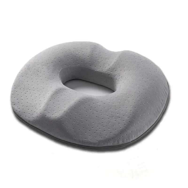 Memory Foam Decompression Seat Cushion – Postoperative Relief for Hemorrhoids and Office Comfort - Delicate Leather